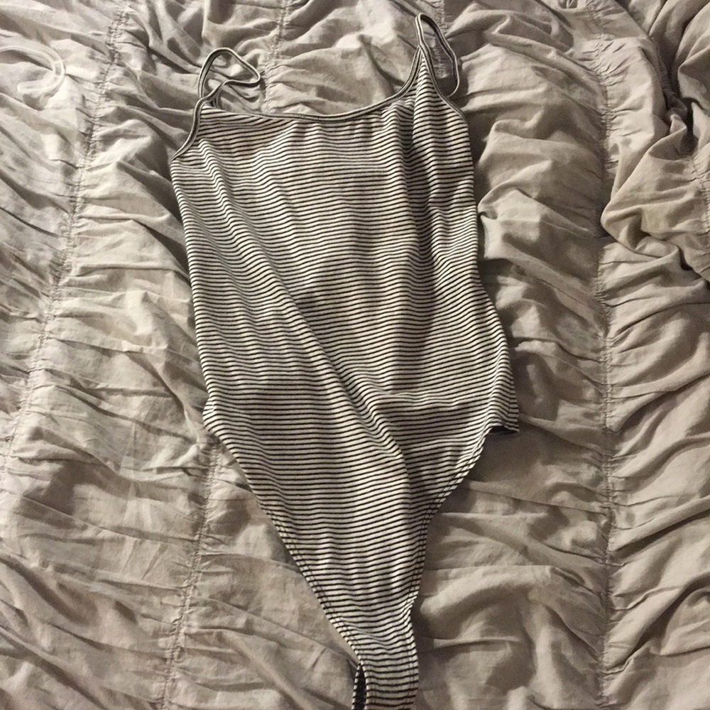 Brandy Melville striped body suit